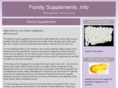 familysupplements.info