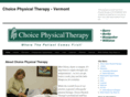 choicephysicaltherapyofvermont.com