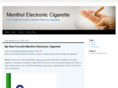 mentholelectroniccigarette.com