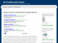 airpurifiersinfocenter.com