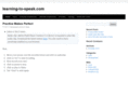 learning-to-speak.com