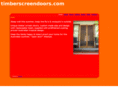 timberscreendoors.com