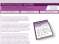 pronunciationmatters.com