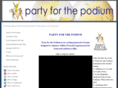 partyforthepodium.com