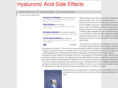 hyaluronicacidsideeffects.com