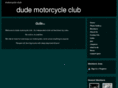 dudemotorcycleclub.com