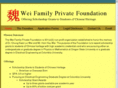 weifamilyprivatefoundation.org
