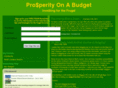 prosperityonabudget.com