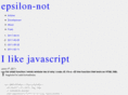 epsilon-not.net