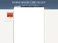 dormroomchecklist.net
