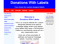 donationswithlabels.com