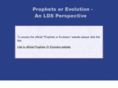 prophets-or-evolution.com