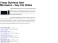 cheapstainlesssteelmicrowave.com