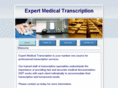 expertmedicaltranscription.com