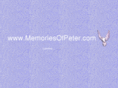 memoriesofpeter.com