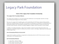 legacyparkfoundation.org