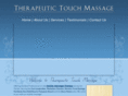 therapeutictouchmassage.com
