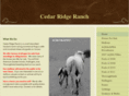 cedarridgehorseranch.com