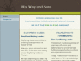 hiswayandsons.com