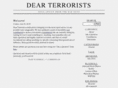 dearterrorists.com