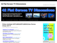 42flatscreentvdimensions.com