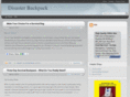 disasterbackpack.com