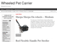 wheeledpetcarrier.com