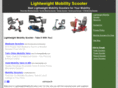 lightweightmobilityscooter.com