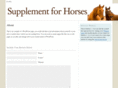 supplementforhorses.com