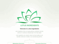 lotusingredients.com