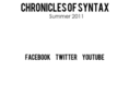 chroniclesofsyntax.com