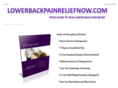 lowerbackpainreliefnow.com