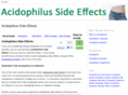 acidophilussideeffects.com