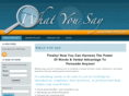 whatyousay.com