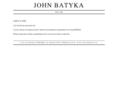 johnbatyka.com