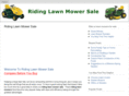ridinglawnmowersale.com
