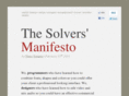 solversmanifesto.com