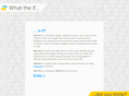 whattheifisit.com