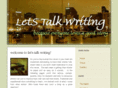 letstalkwriting.com