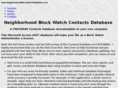 neighborhoodblockwatchdatabase.com