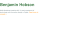 benjaminhobson.com