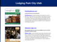 lodgingparkcityutah.com
