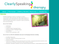 clearlyspeakingtherapy.com