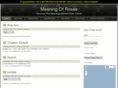 meaningofroses.org
