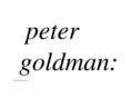 petergoldman.net