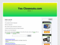 yescloseouts.com