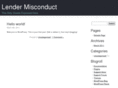 lendermisconduct.com