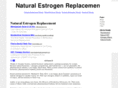 naturalestrogenreplacement.net