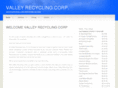 valleyrecyclingcorp.com