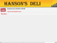 hansonsdeli.com